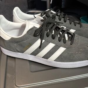 adidas gazelle silver green womens adidas Originals Gazelle Spikeless Golf Shoes - Grey Two/White/Gold  Metallic - IH2270 - Function18 main image 0